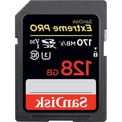 内存:闪迪128GB极限PRO UHS-I SDXC存储卡